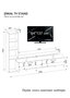 Hanah Home Mueble de TV Şimal - Blanco y Cordoba